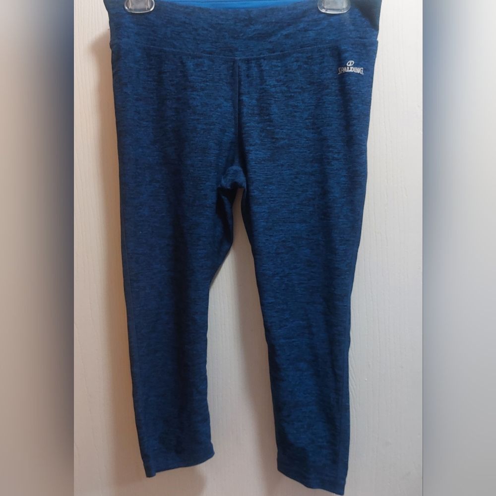 Spalding Women's Speed-Dri Activewear Navy Blue Leggings Size M/M
